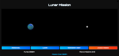 Lunar mission gameplay