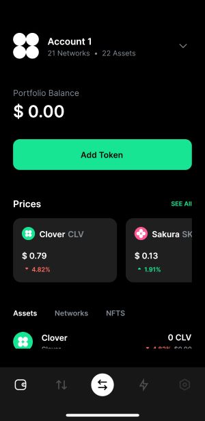 Clover Finance Wallet for iOS Guide